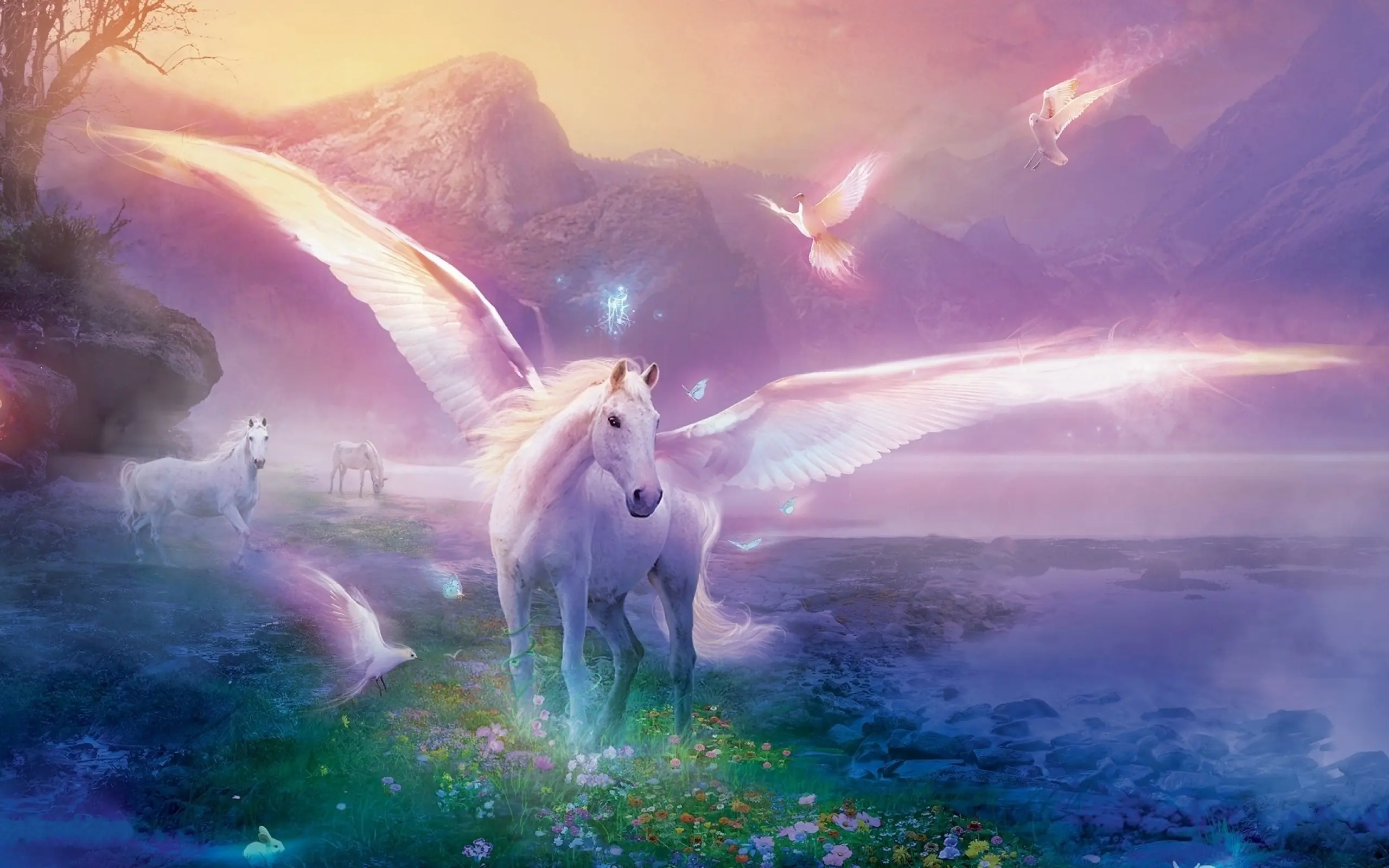 Unicorn background 7